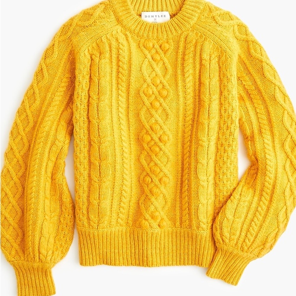 Demylee J.Crew knit wool balloon-sleeve sweater